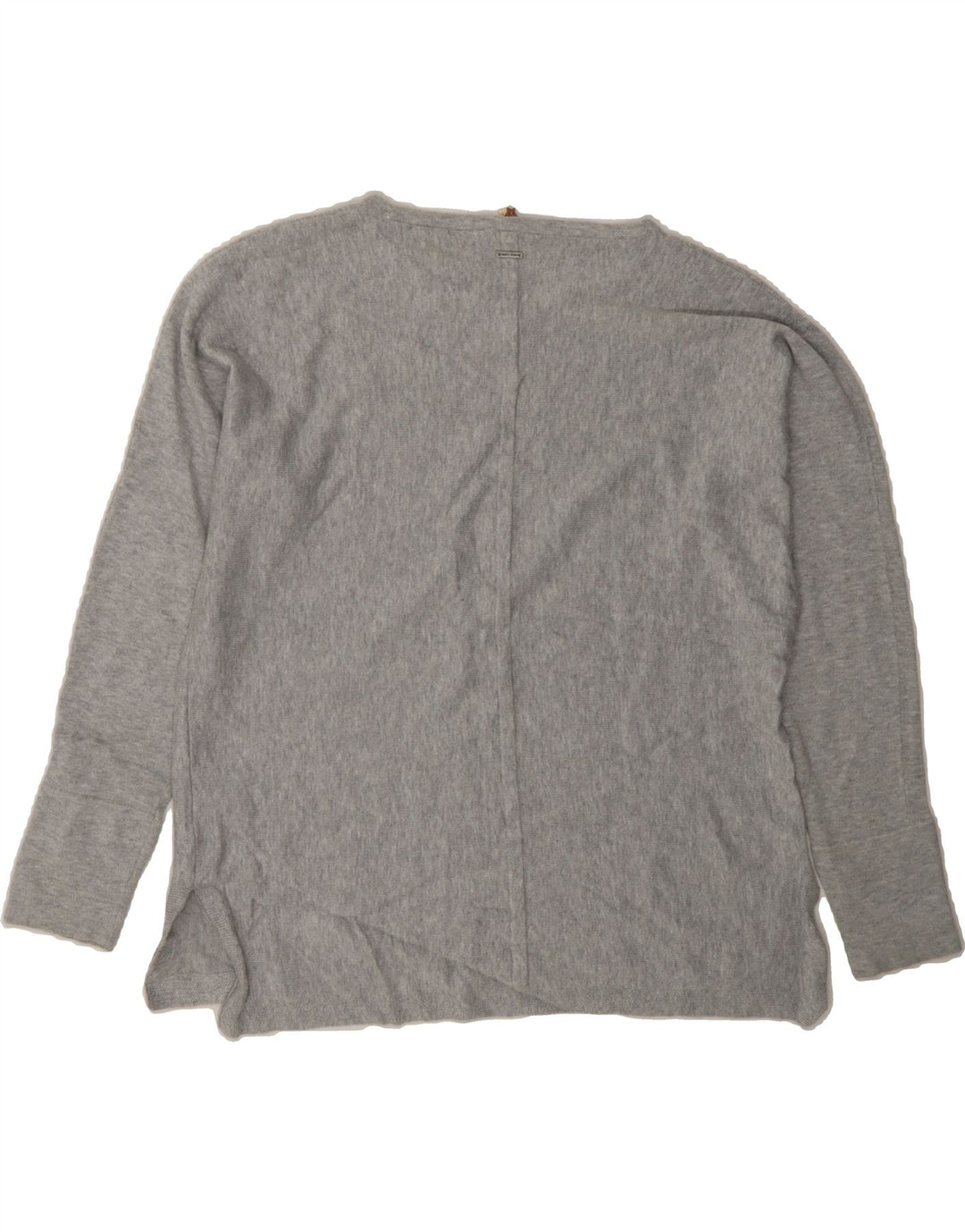 WHITE STUFF Womens Oversized Boat Neck Jumper Sweater UK 10 Small Grey Vintage White Stuff and Second-Hand White Stuff from Messina Hembry 