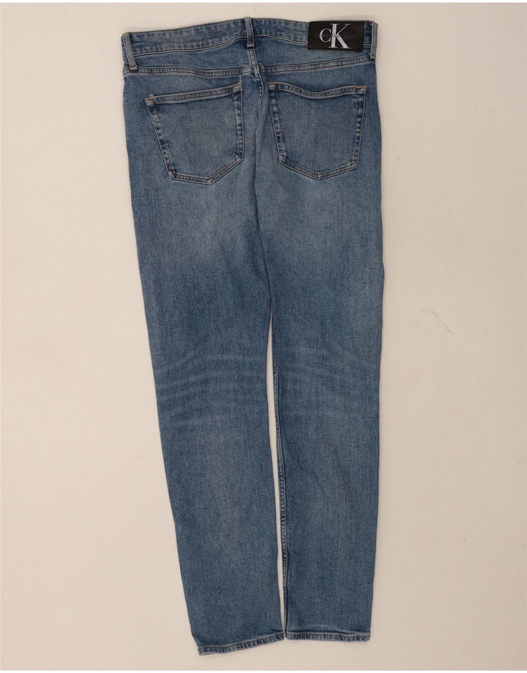 Мужские узкие джинсы Calvin Klein W31 L32, синий хлопок