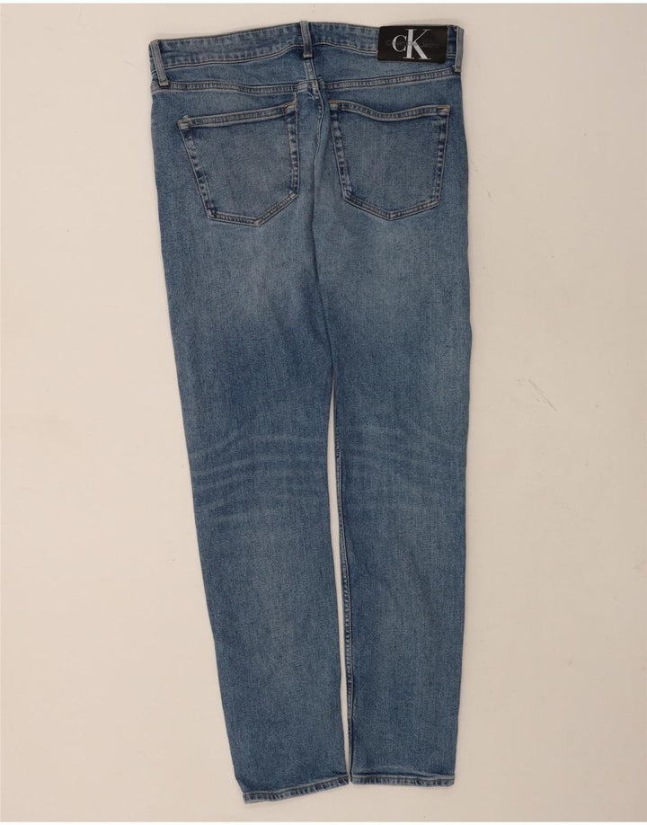 Мужские узкие джинсы Calvin Klein W31 L32, синий хлопок