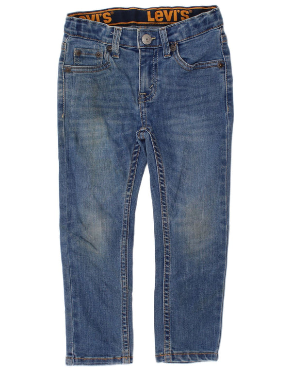 Джинсы скинни Levi's 510 для мальчиков 2–3 лет W22 L16, синий хлопок