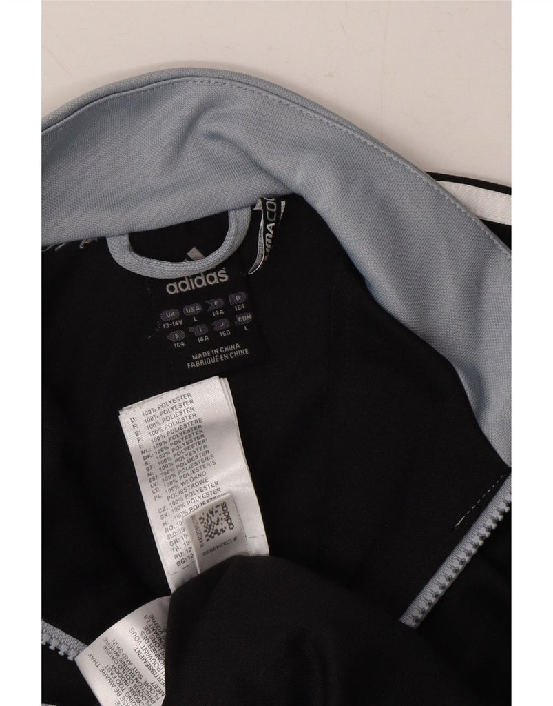 ADIDAS Boys Climacool Tracksuit Top Jacket 13-14 Years Black Colourblock Vintage Adidas and Second-Hand Adidas from Messina Hembry 