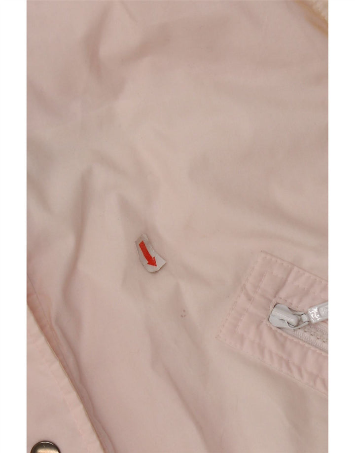 Женская утепленная куртка оверсайз Rodeo, США 12, большой розовый полиэстер с цветными блоками