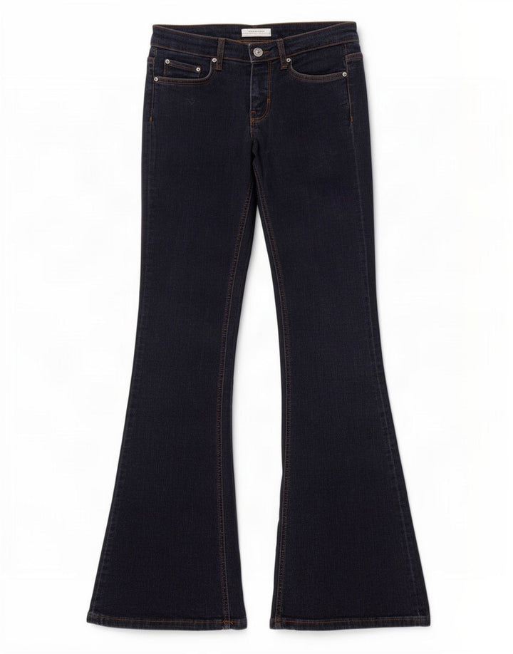 Женские расклешенные джинсы Zara EU 38 Small W28 L34 Темно-синие