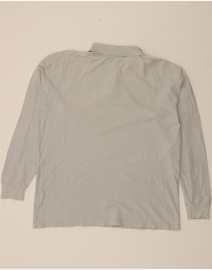 DIADORA Mens Long Sleeve Polo Shirt IT 50 Medium Grey Cotton Vintage Diadora and Second-Hand Diadora from Messina Hembry 