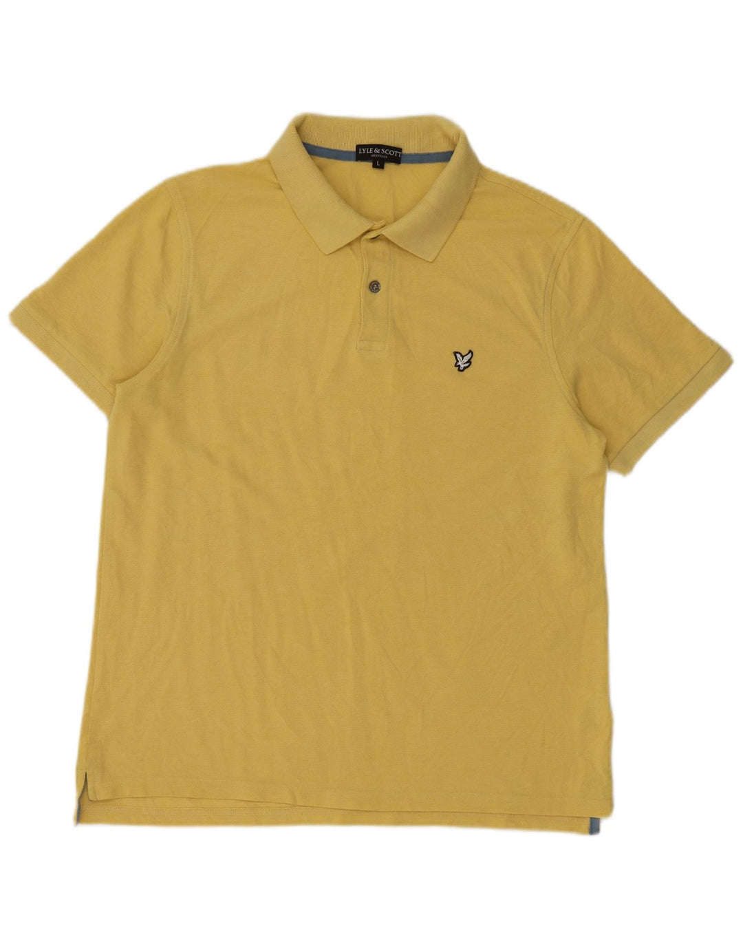 Мужская рубашка поло Lyle & Scott, большой желтый хлопок