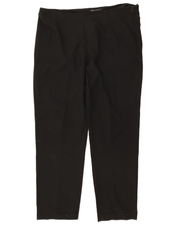 Женские прямые повседневные брюки MARKS & SPENCER UK 20 2XL W40 L30, черные