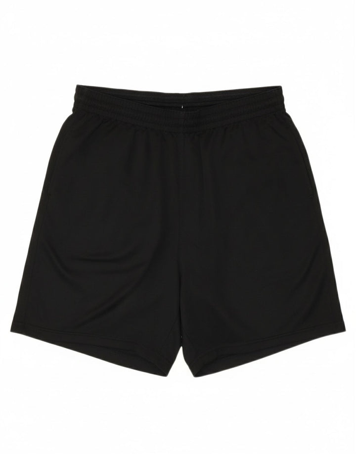 NIKE Mens Sport Shorts UK 34/36 Small Black Polyester