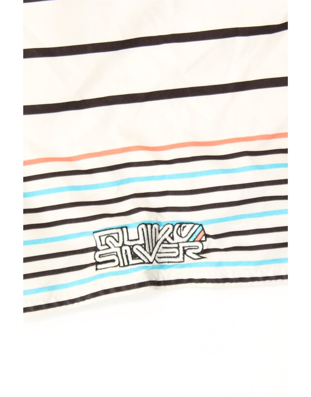 QUIKSILVER Мужские шорты для плавания, средние, белые в полоску