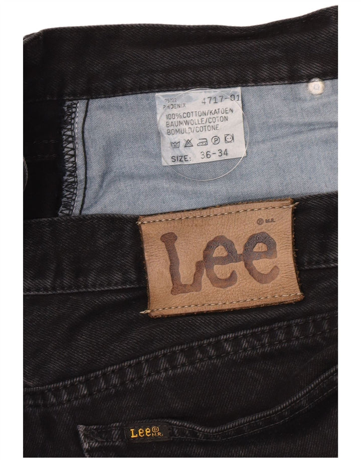 Мужские зауженные джинсы Lee Phoenix W36 L34, черный хлопок