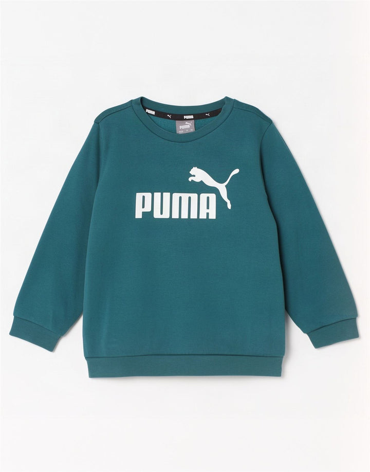 Джемпер с рисунком Puma для мальчиков, 2–3 года, зеленый хлопок