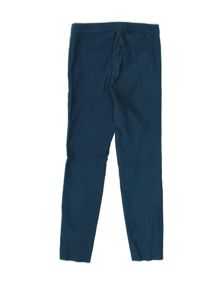 J. CREW Womens Slim Chino Trousers US 0 XS W28 L28 Blue Cotton | Vintage J. Crew | Thrift | Second-Hand J. Crew | Used Clothing | Messina Hembry 