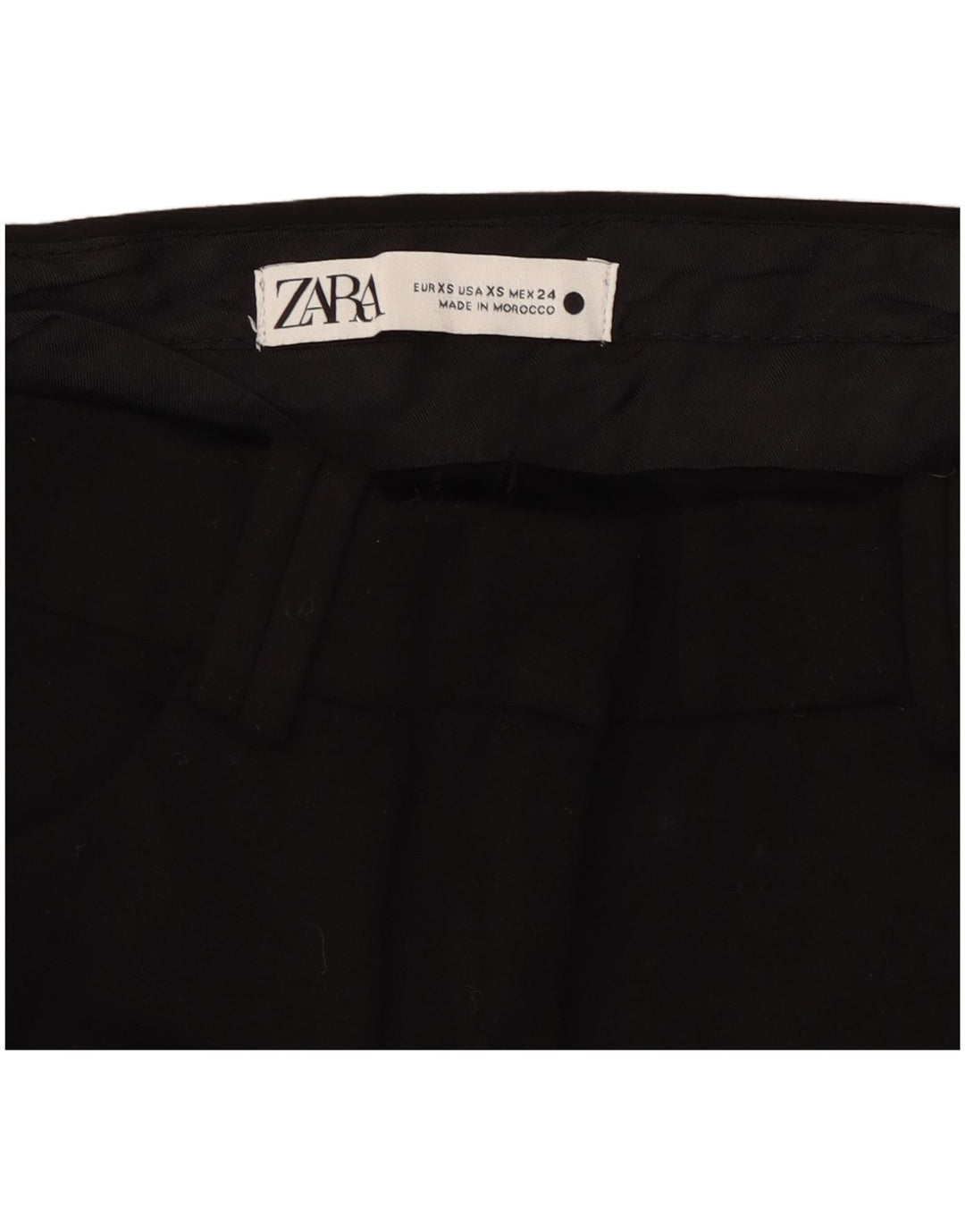 Женские повседневные брюки скинни ZARA XS W24 L32, черные синтетические