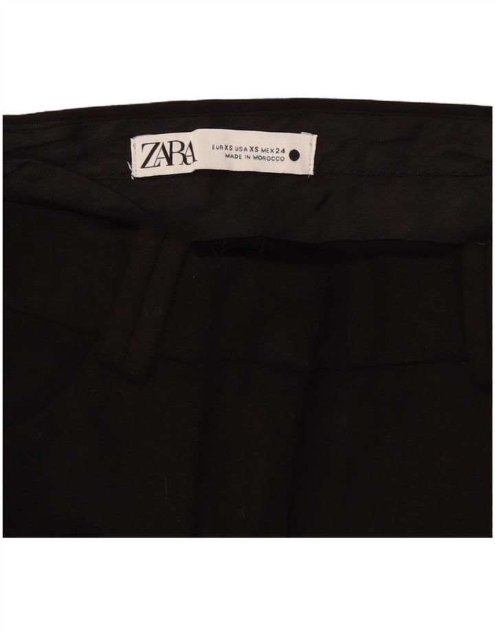 Женские повседневные брюки скинни ZARA XS W24 L32, черные синтетические