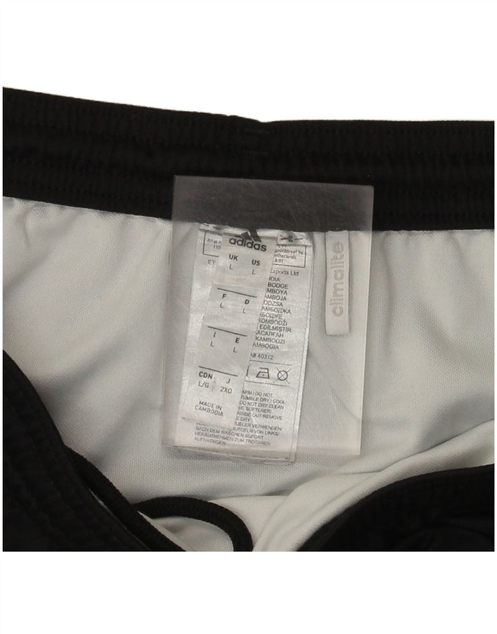 Мужские спортивные шорты Adidas Climalite, большие черные из полиэстера