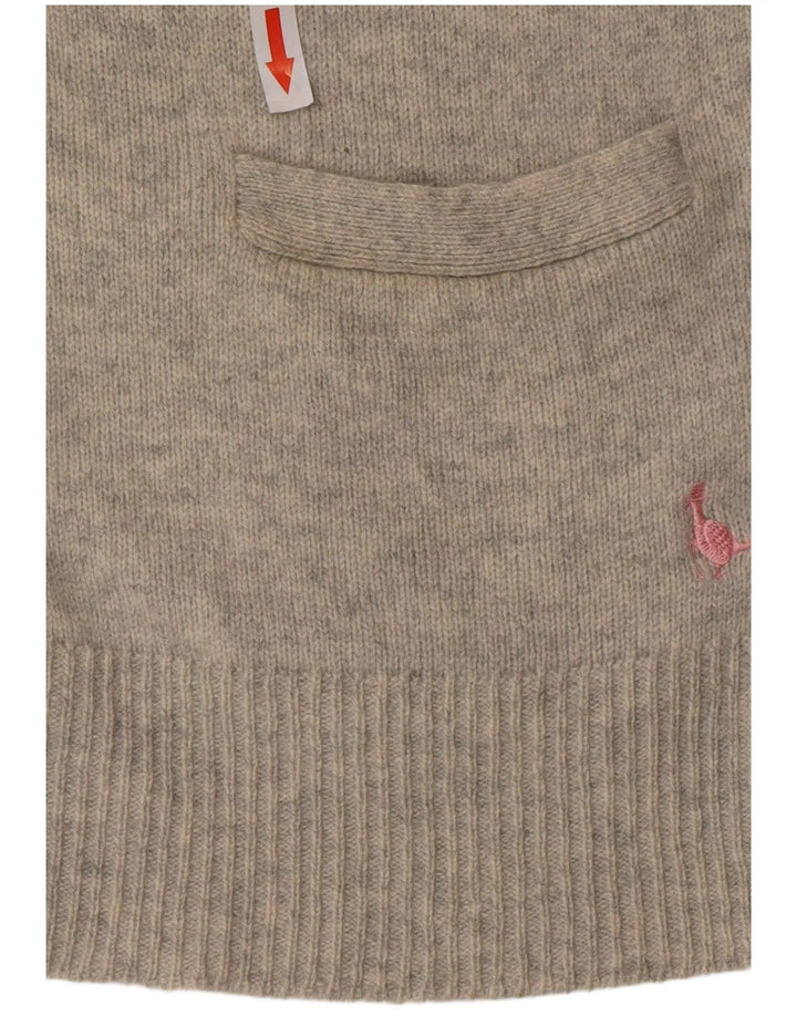 Женский кардиган Jack Wills, британский свитер 10, маленький, серый, шерстяной