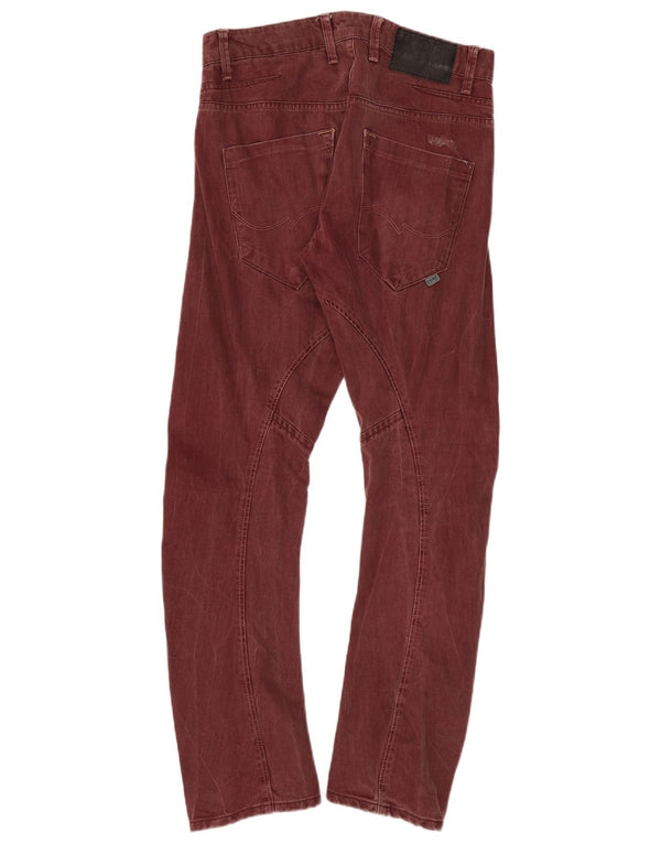 Мужские узкие джинсы Jack & Jones Anti Fit W32 L32, бордовый хлопок