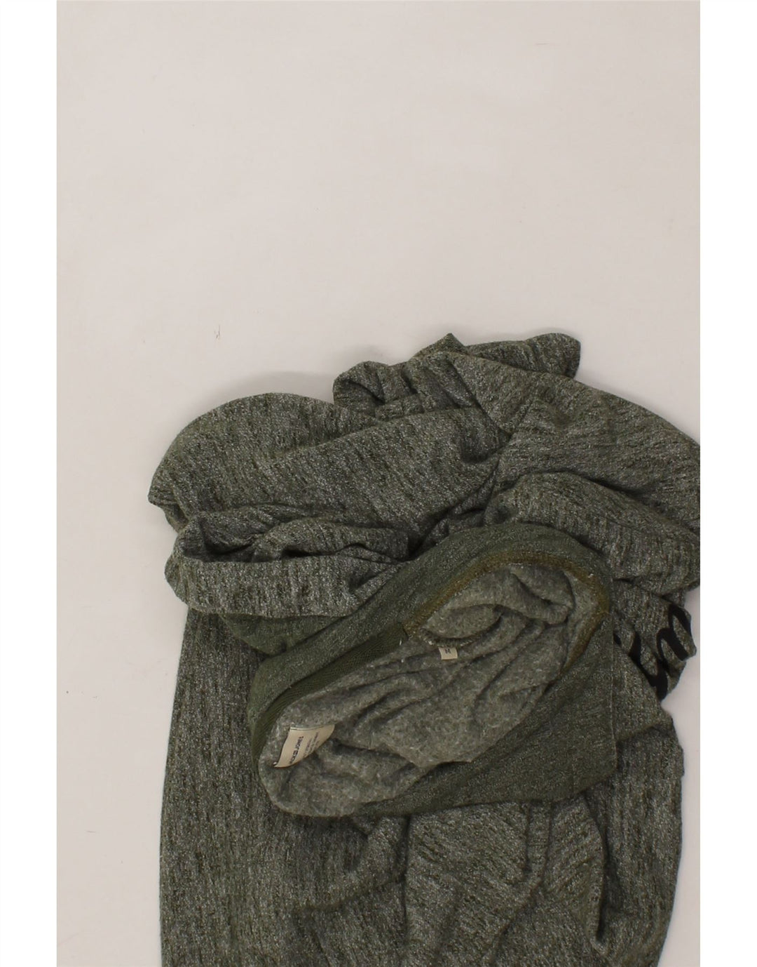 JACK & JONES Mens Graphic Hoodie Jumper Medium Green Flecked Polyester Vintage Jack & Jones and Second-Hand Jack & Jones from Messina Hembry 