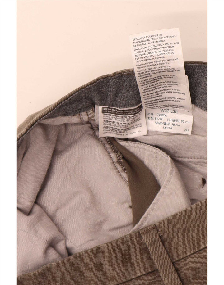 Мужские брюки-чиносы Dockers стандартного размера W32 L28, хлопок цвета хаки