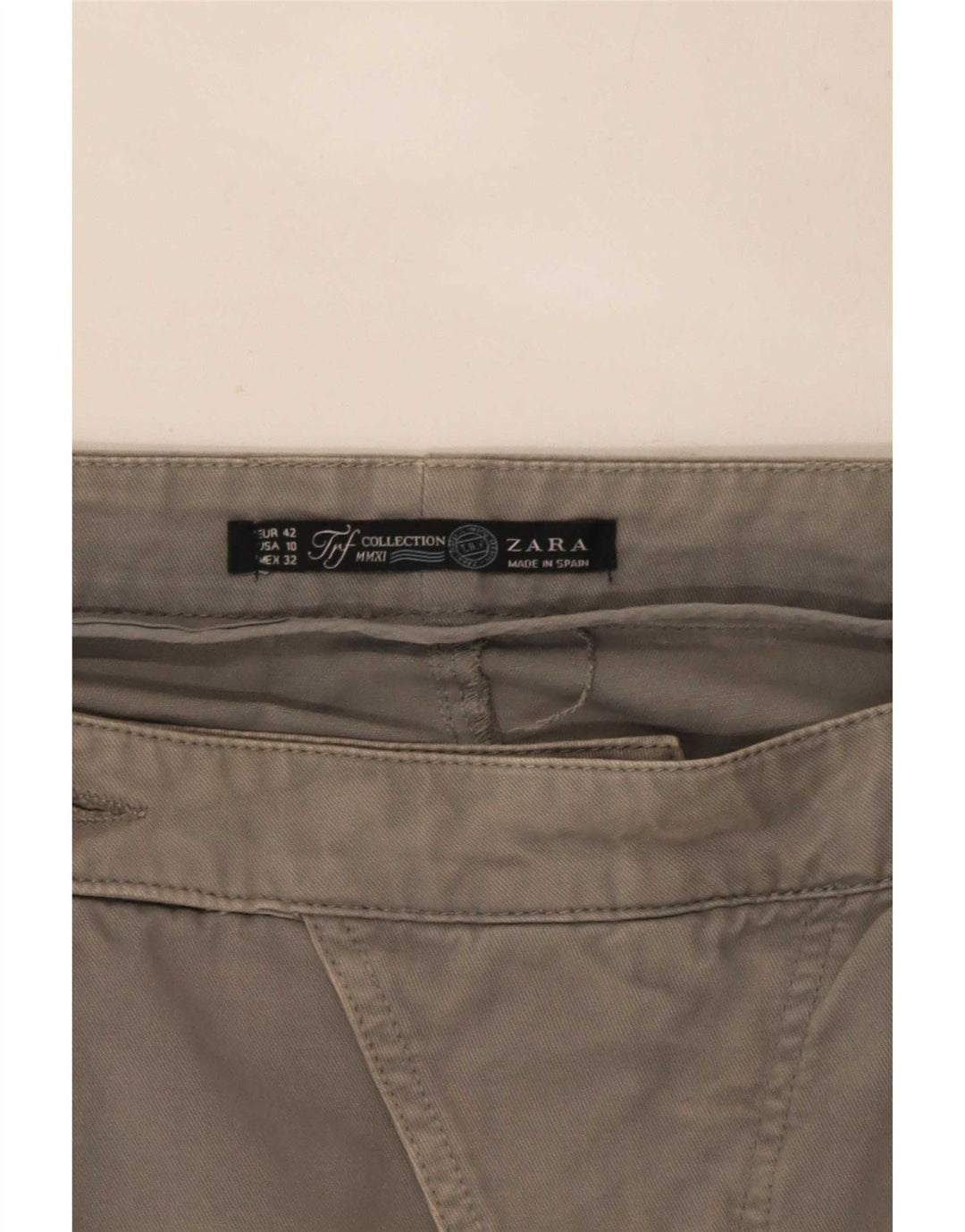 Женская мини-юбка Zara Trafaluc с завязками EU 42, большая W32, серая