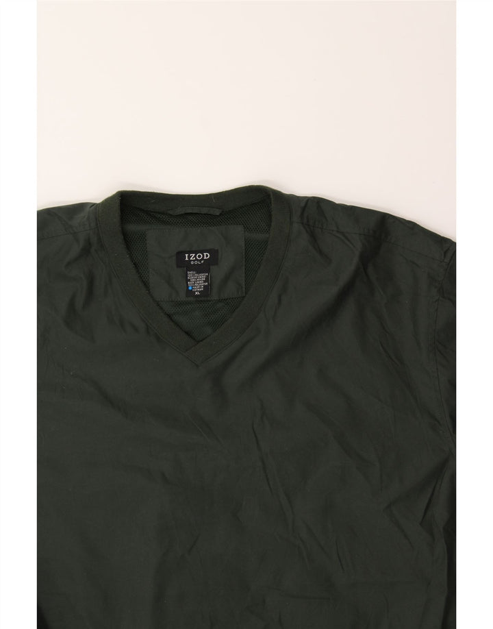 IZOD Mens Golf Pullover Tracksuit Top XL Green Polyester Vintage Izod and Second-Hand Izod from Messina Hembry 