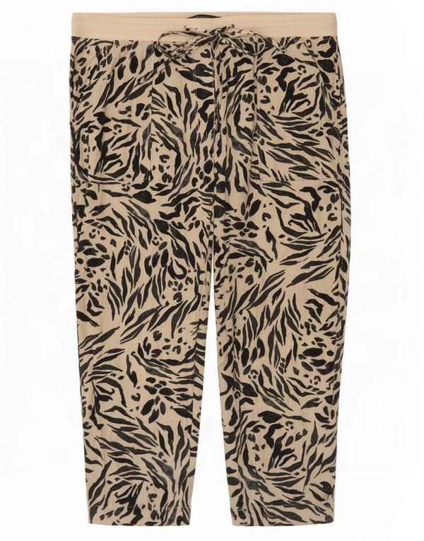 Женские укороченные брюки Marks & Spencer UK 16, большие W36 L25, бежевые