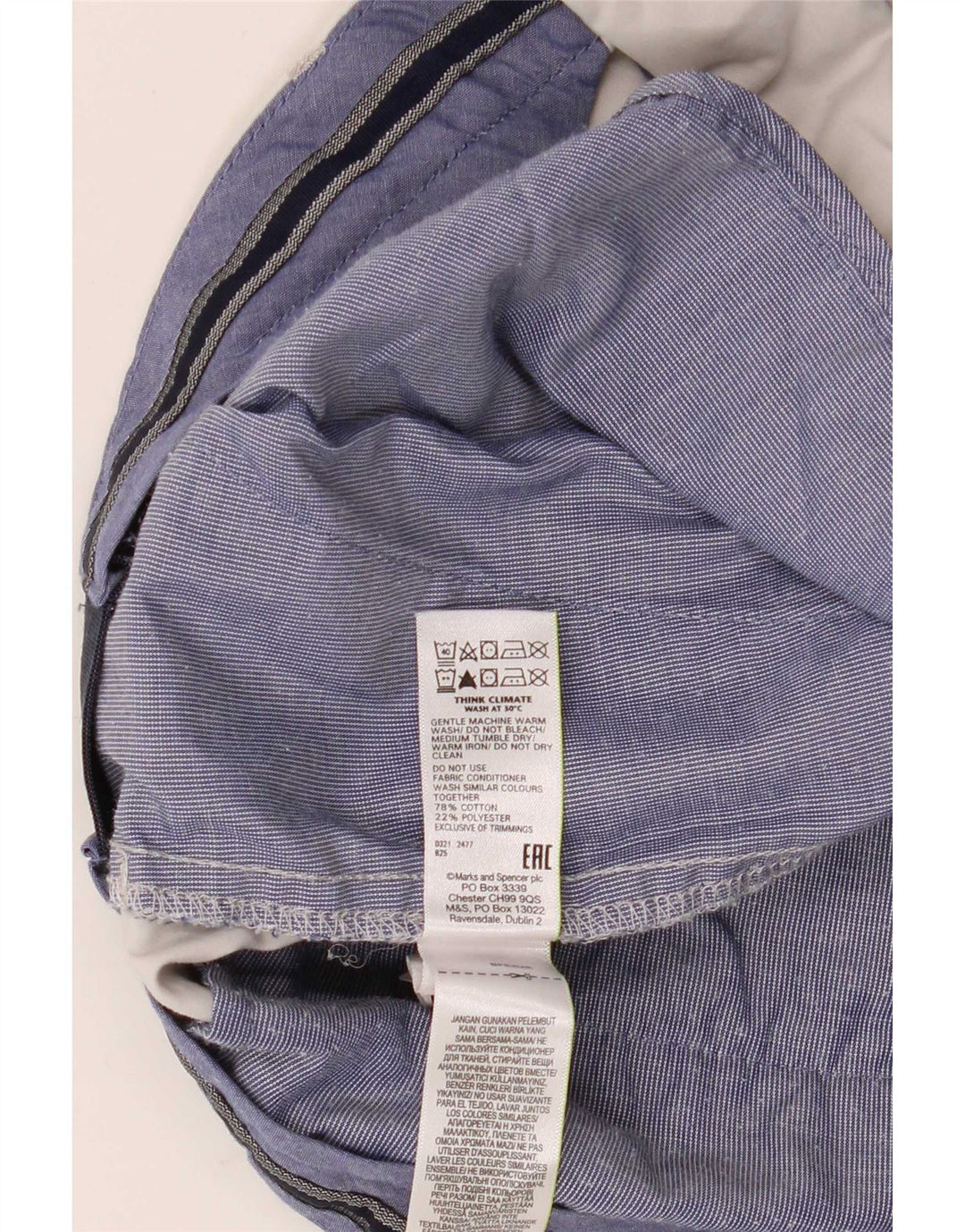 Мужские шорты чинос Marks & Spencer W36, большие серые, хлопок