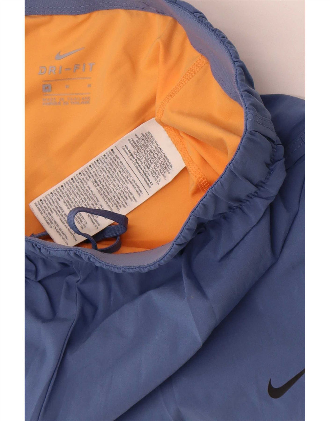 Женские спортивные шорты Nike Dri Fit UK 12, средний синий, полиэстер с цветными блоками