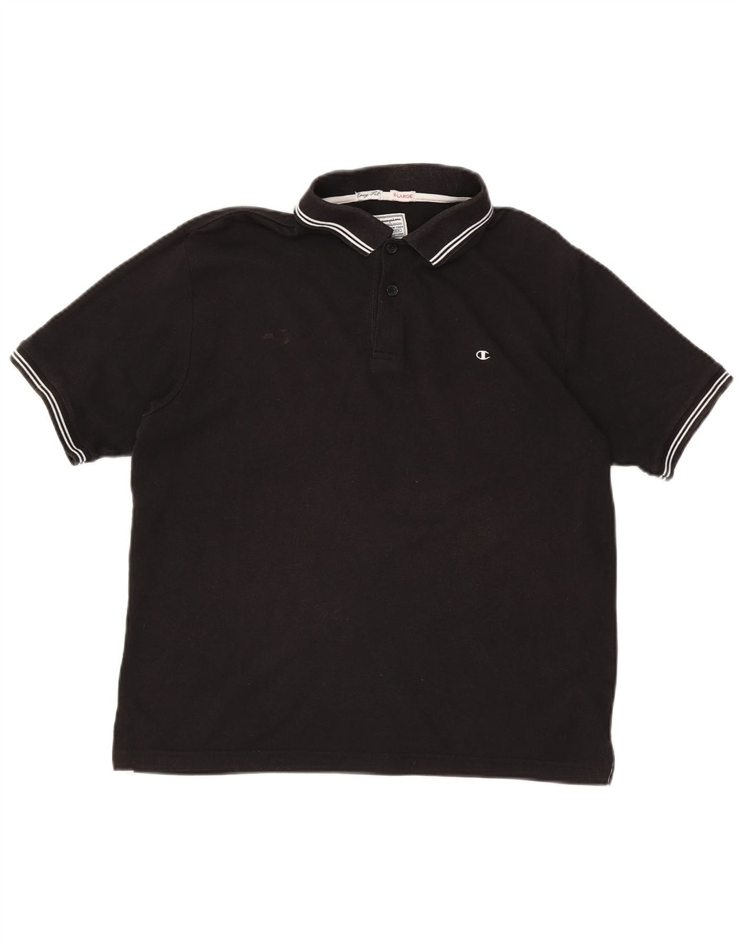 CHAMPION Mens Polo Shirt XL Black