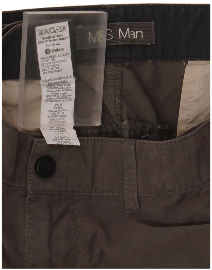 Мужские шорты карго Marks & Spencer W42 2XL серые, хлопок