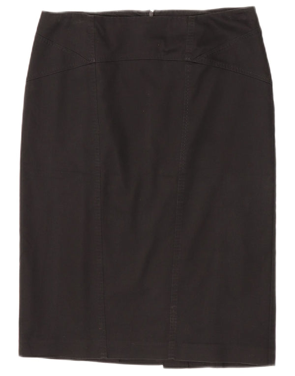 Женская юбка-карандаш Oasis UK 12 Medium W30, черный хлопок