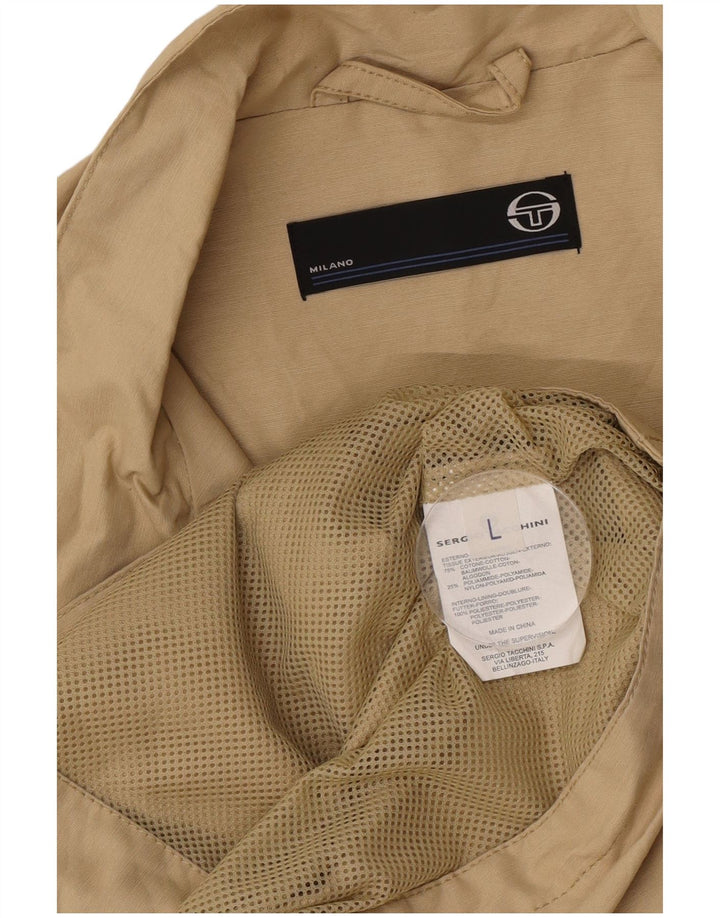 Мужской спортивный костюм Sergio Tacchini, большая куртка из хлопка цвета хаки