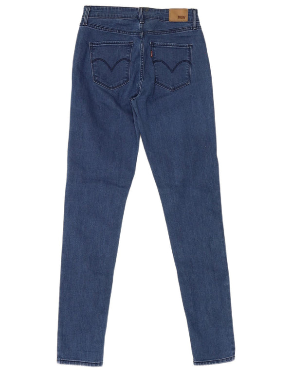 Женские джинсы скинни Levi's с высокой посадкой W26 L30, синий хлопок