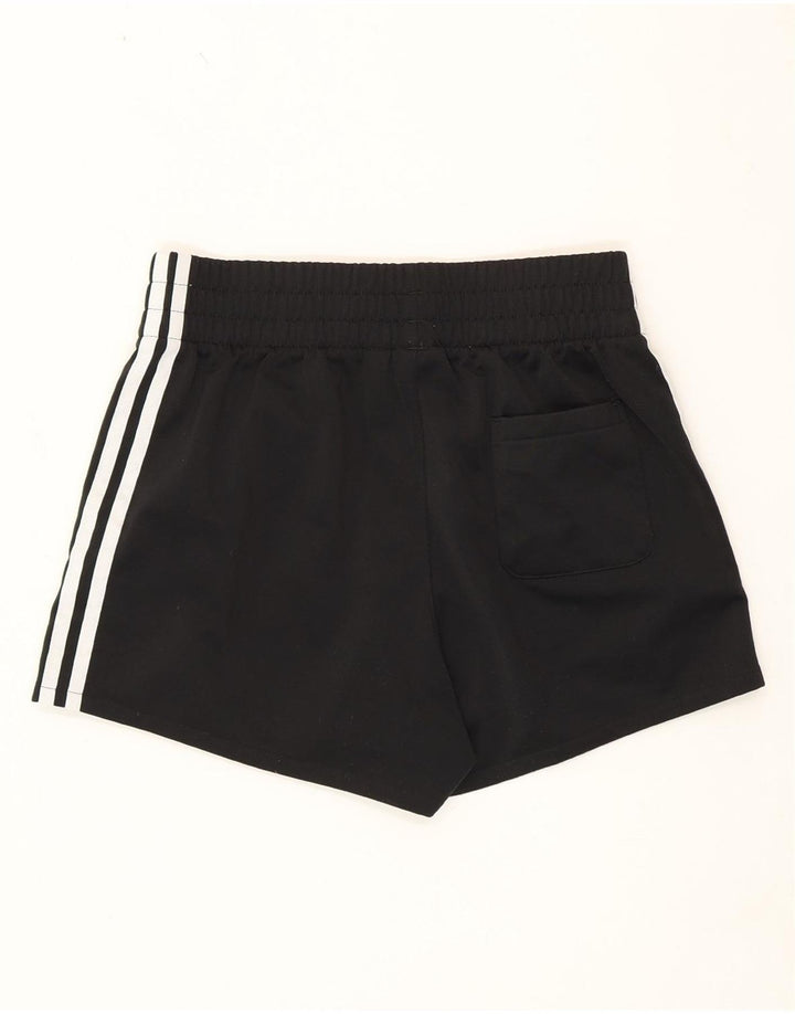 Женские спортивные шорты Adidas UK 10, маленькие черные из полиэстера