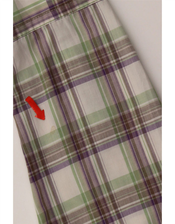 Мужская рубашка в крупную разноцветную клетку Calvin Klein Jeans