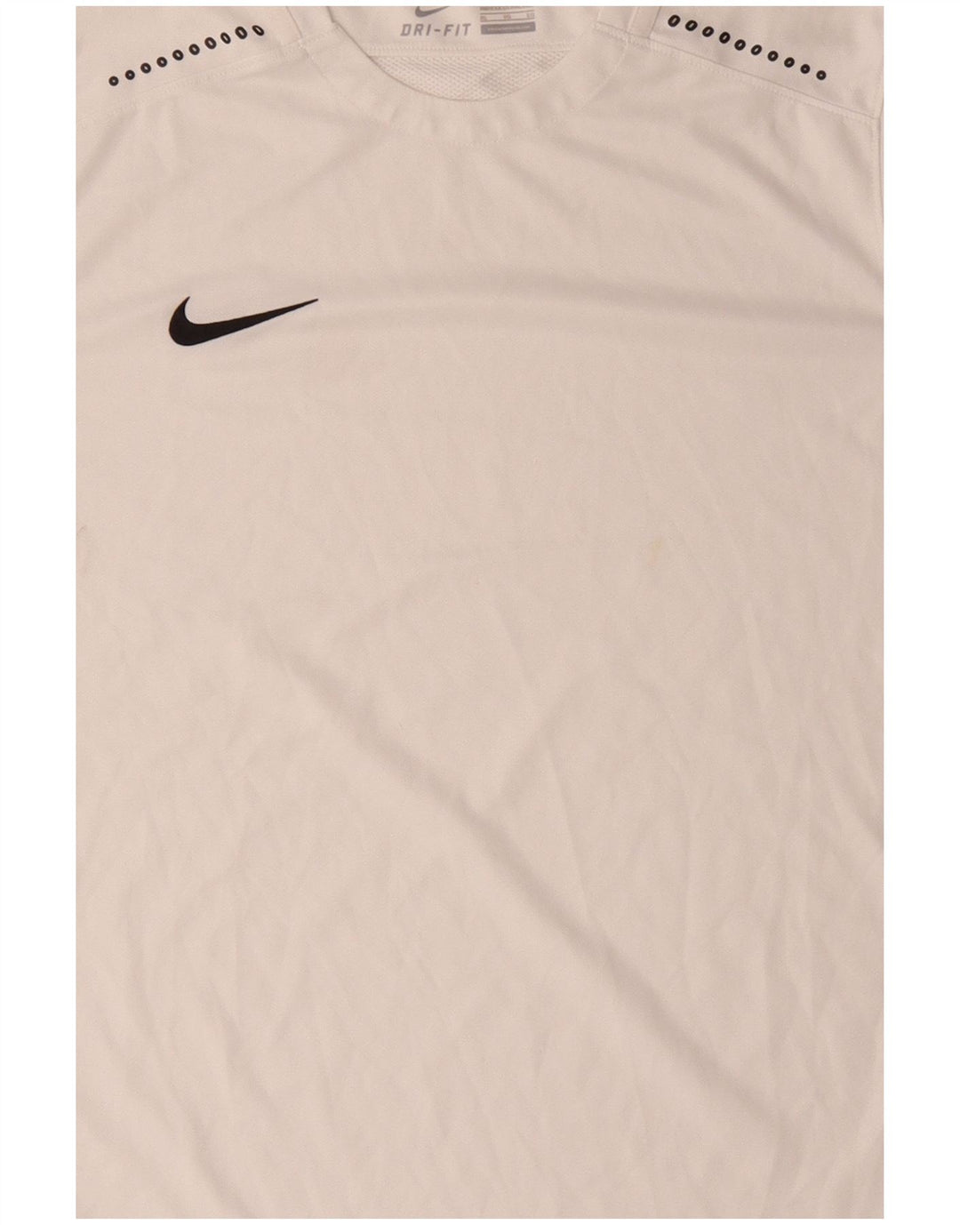 Мужская футболка NIKE Dri Fit Top XL, белый полиэстер с цветными блоками