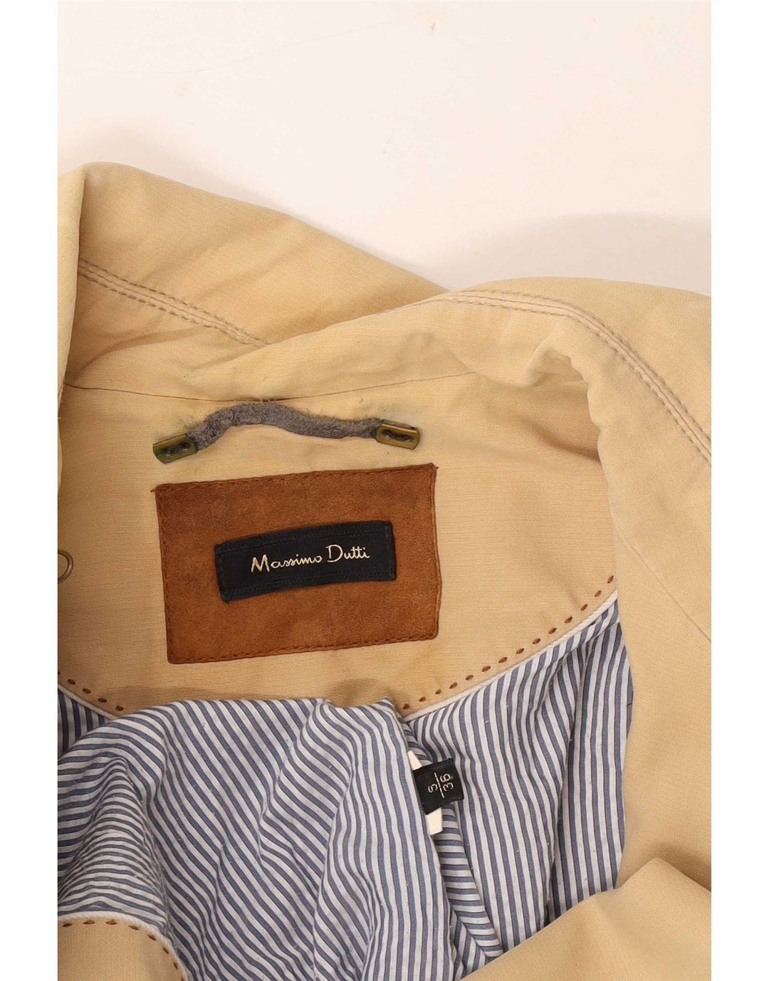 Женский тренч Massimo Dutti UK 10 маленький бежевый