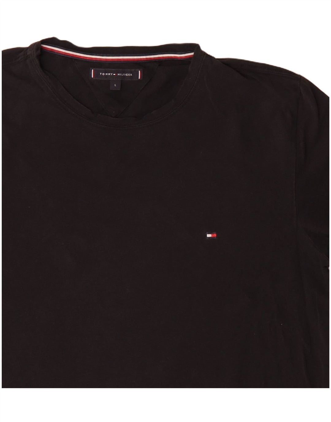 Мужская футболка Tommy Hilfiger, большой черный хлопок