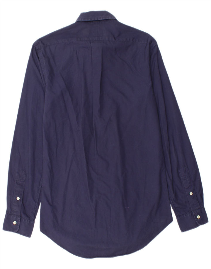 Мужская рубашка индивидуального кроя POLO RALPH LAUREN XS, темно-синяя, хлопок