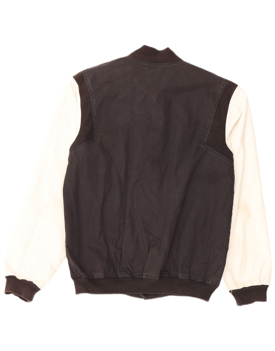 Мужская университетская куртка Adidas UK 38, средний черный, хлопок с цветными блоками