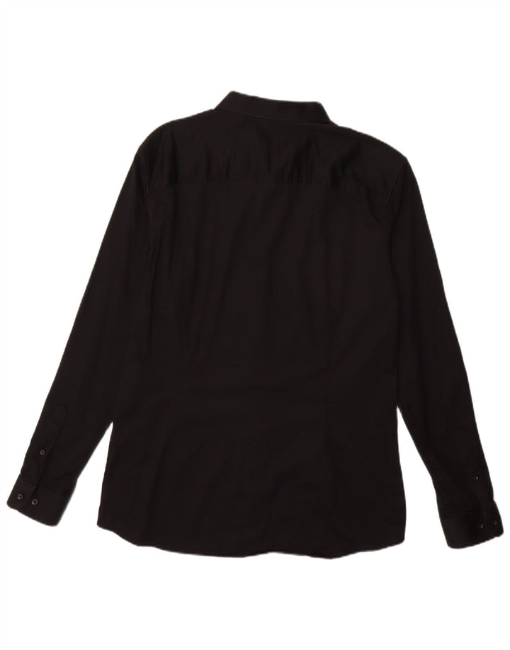 Мужская рубашка JACK & JONES XL, черный хлопок