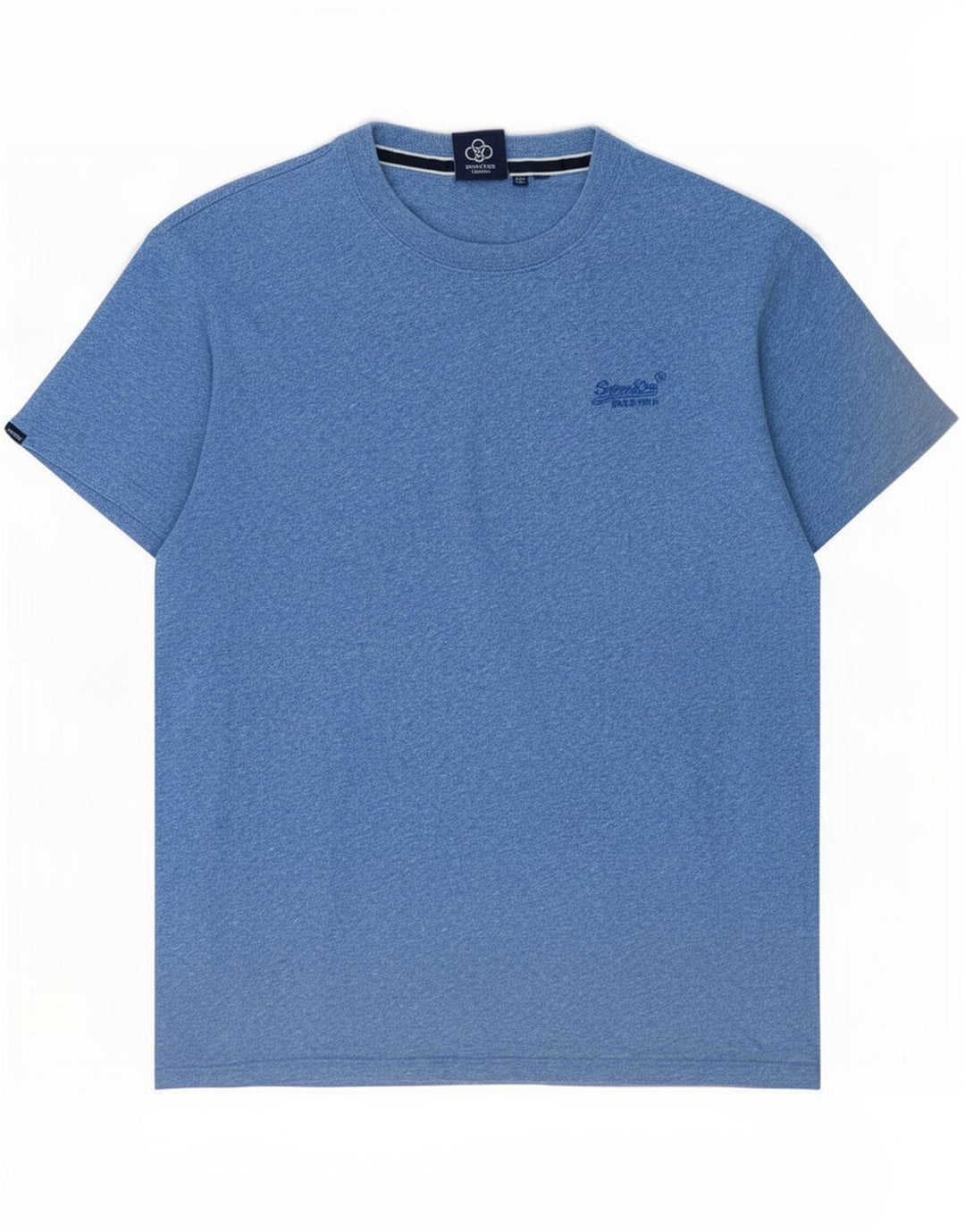 Мужская футболка Superdry Top из хлопка среднего синего цвета с крапинками