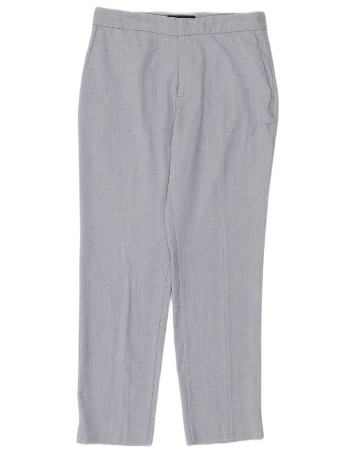 Женские прямые брюки чинос Zara EU 38, маленькие W28 L27, синие, полиэстер