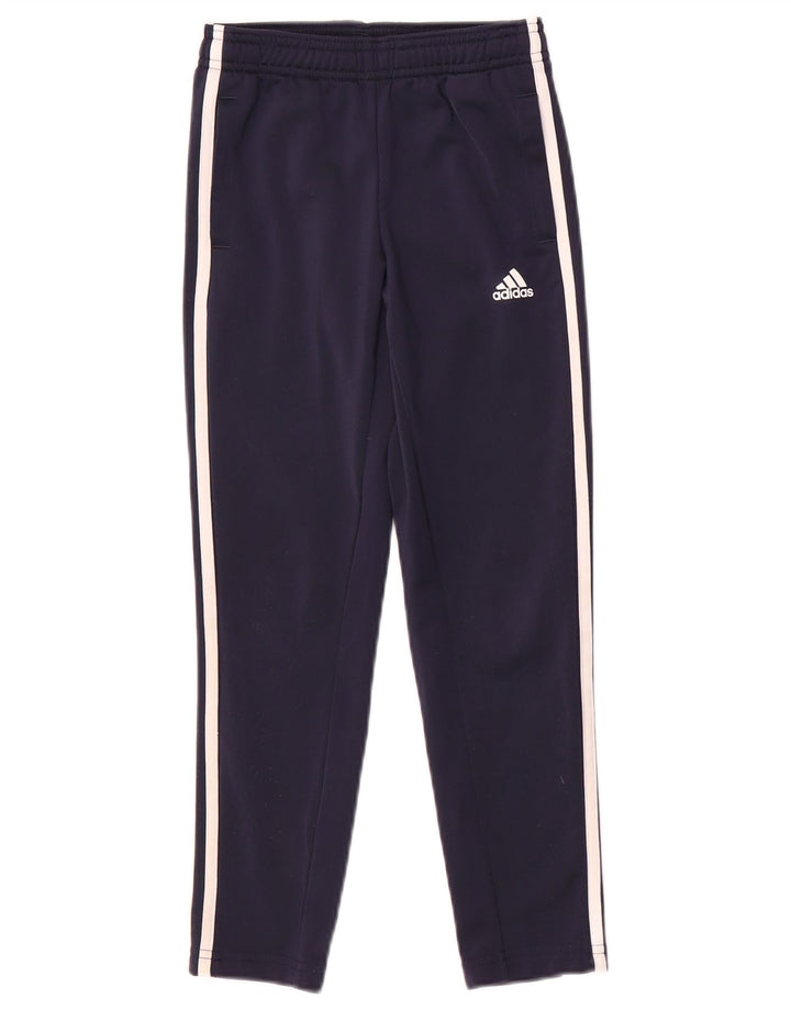 Спортивные брюки ADIDAS для мальчиков 7-8 лет, темно-синий, полиэстер