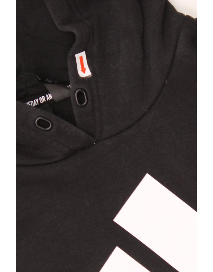 Женский джемпер с капюшоном ADIDAS UK 24/26 2XL, черный хлопок