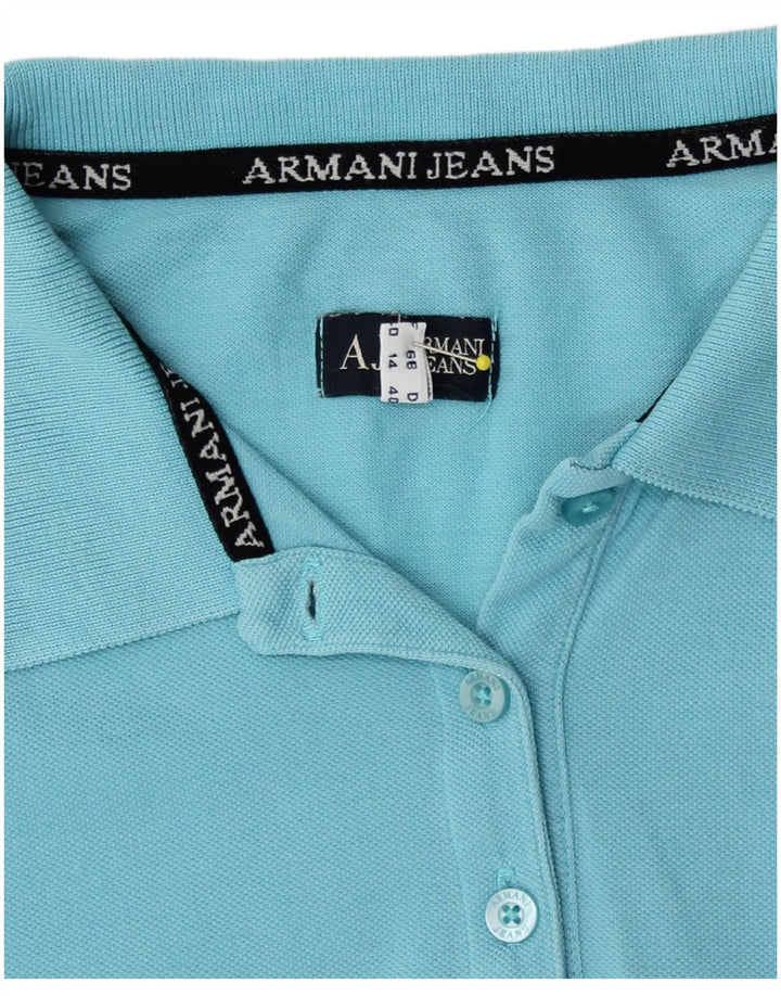 Женская рубашка поло Armani UK 14 средний синий