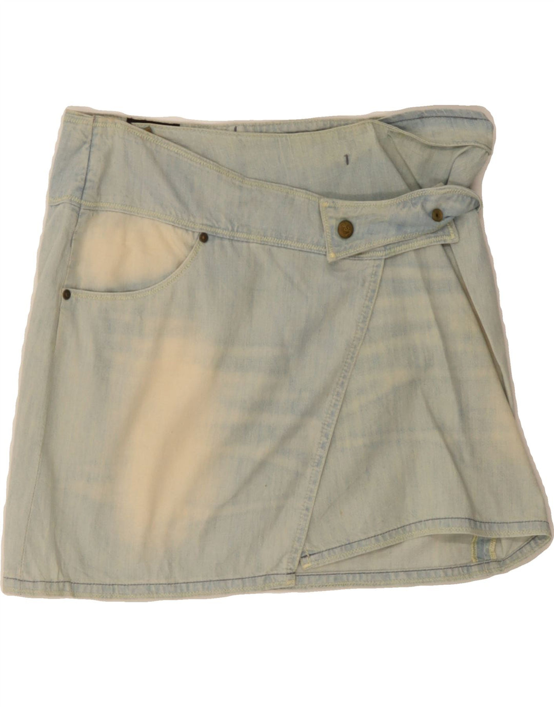 LEE Womens Wrap Denim Skirt W32 Large  Blue Vintage Lee and Second-Hand Lee from Messina Hembry 