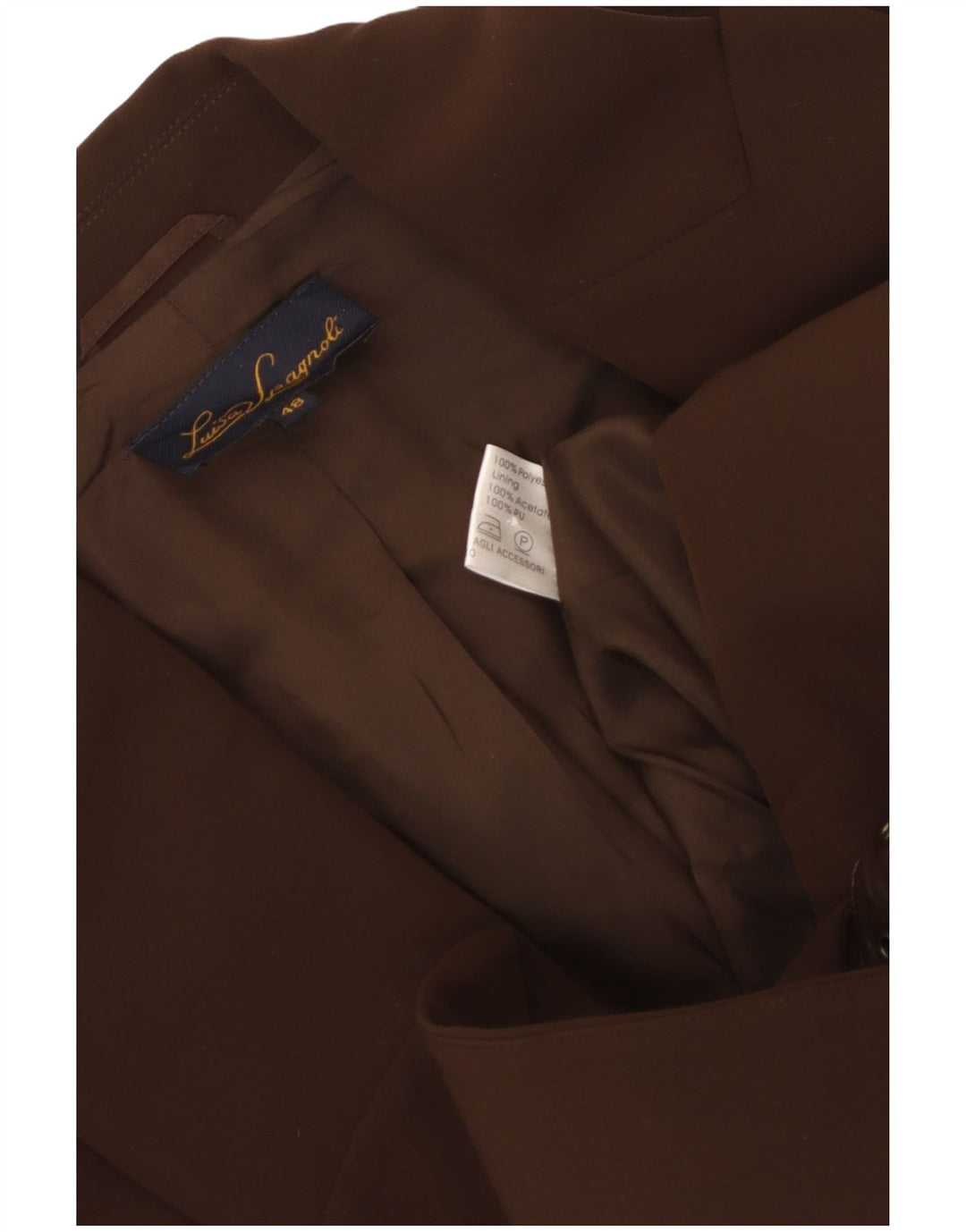 LUISA SPAGNOLI Женский пиджак IT 48 XL Коричневый полиэстер