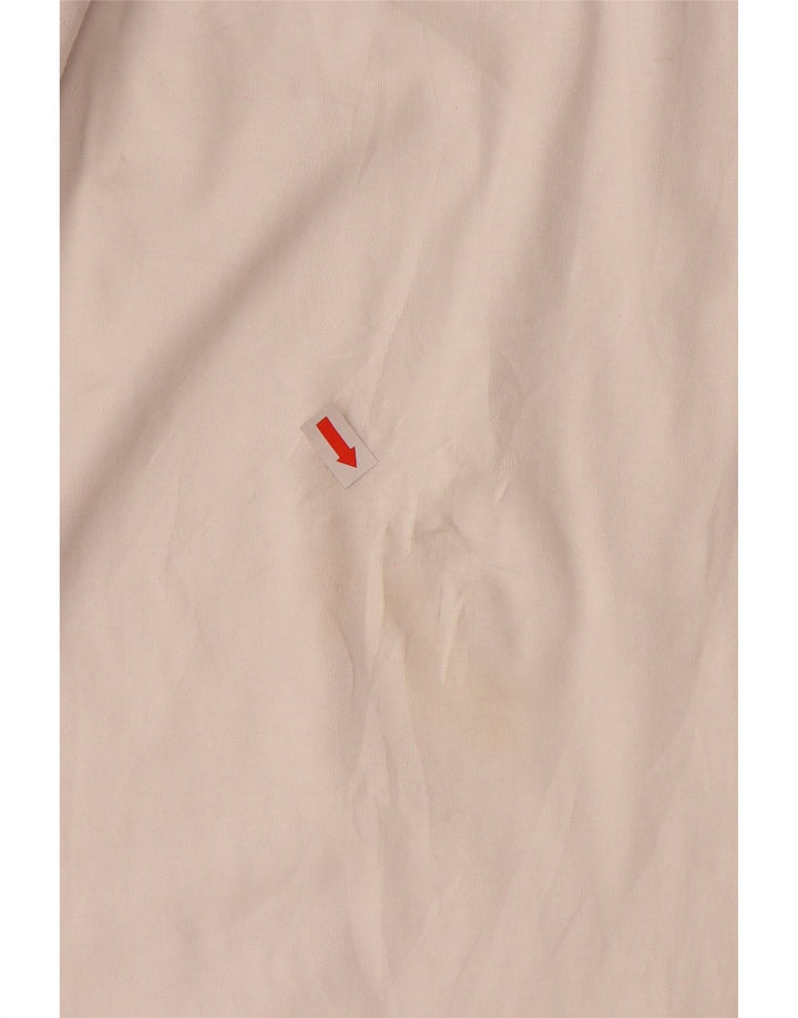 Женская удлиненная футболка с графическим рисунком ADIDAS UK 22 XL, белый хлопок