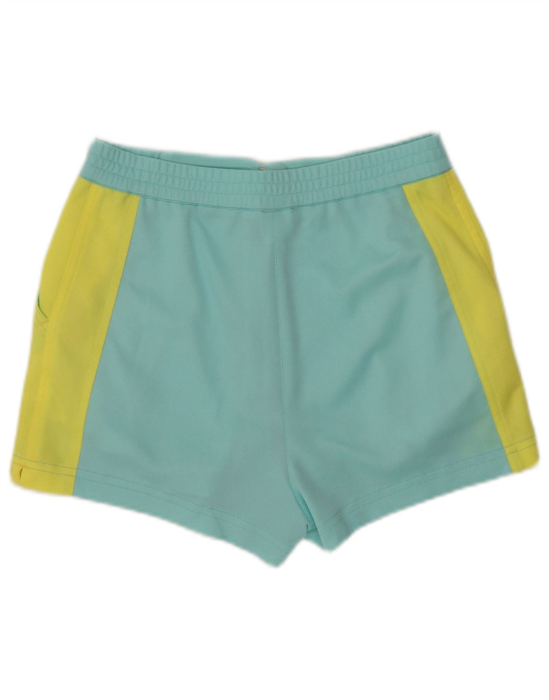 ELLESSE Женские повседневные шорты IT 44 Medium W32 Синий Полиэстер с цветными блоками