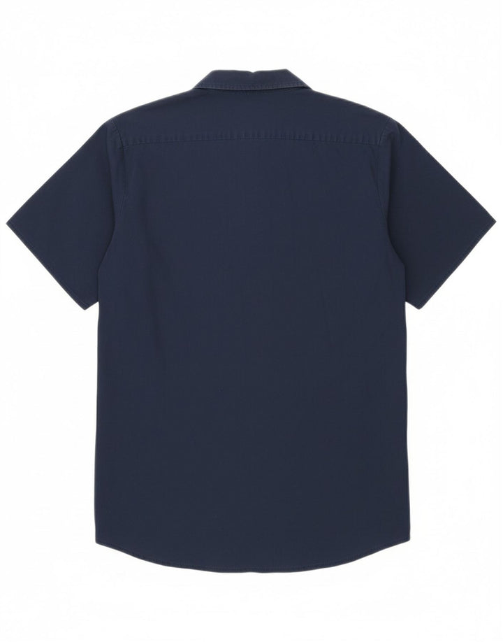 LEVI'S Boys Short Sleeve Shirt 13-14 Years Navy Blue Cotton